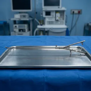Porte-aiguille laparoscopique en V à mâchoires droites, de haute qualité, réutilisable, instrument chirurgical manuel - Product Image 6