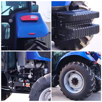 Tractor Agrícola de 80HP con Tracción 4x4, Cabina con Aire Acondicionado, Fuerte Presión Hidráulica y Gran Capacidad de Elevación para Trabajo en Campo