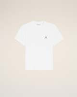 T-shirt blanc pour homme, coupe classique, 100% coton, logo brodé, col rond minimaliste, manches courtes, respirant, éco-responsable, streetwear