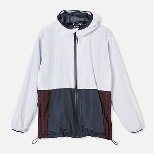 Veste coupe-vent d'hiver pour homme à col montant, imperméable, respirante, pour la randonnée en plein air, fermeture éclair, softshell, logo sur le devant - Product Image 2