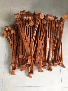 ช้อนไม้มะพร้าวจากโรงงานเวียดนาม สำหรับทำอาหาร ใช้เสิร์ฟในครัวเรือนและร้านอาหาร - สีม่วง - Product Image 4