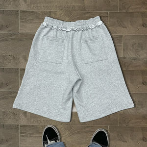 Custom Logo Sporty Solid Gym Shorts Quick Dry Material Zipper Pockets Drawstring Closure Workout Running Fitness shorts Mens - Product Image 6