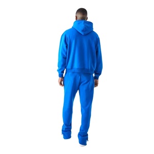 Custom Tracksuit Logo Top Flared Sweat Suit Acid Wash Acid Wash Sweat Suit <b>Sweatpants</b> and Hoodie <b>Sets</b> - Product Image 5