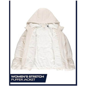 Chaqueta Acolchada para Mujer, Resistente al Agua, con Forro de Piel Sintética, Cálida, con Capucha, para Invierno - Product Image 2