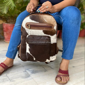 Nueva Mochila de cuero de piel auténtica hecha a mano para el pelo, cuero de vaca Natural genuino Retro, bolsas de ordenador portátil de trabajo informales Unisex Vintage - Product Image 2
