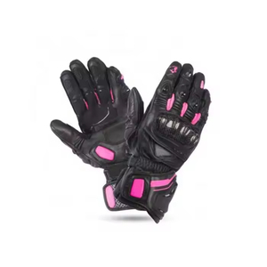 Nouveauté : Gants de moto en cuir de vache véritable, légers, pour le sport, avec poignées intégrées, unisexes - Product Image 6