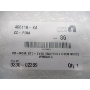 AMAT 0230-02359 CD-ROM : Etch Eyed Endpoint User - Équipement et pièces semi-conductrices d'occasion fiables à l'échelle mondiale chez - Product Image 1
