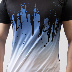 เสื้อยืดคอกลมแขนสั้นทรงปกติผ้าเจอร์ซีย์คอตตอน 100% สำหรับผู้ชายรุ่นใหม่ล่าสุด พิมพ์ลายแบบซับลิเมชั่น แห้งเร็ว ไม่เป็นขุย - Product Image 6