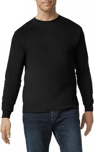 T-shirt en coton biologique pour homme, tissu éco-responsable, col rond, manches longues, doux, respirant, décontracté, streetwear - Product Image 6