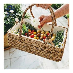HOT SELLING Handwoven Water Hyacinth <b>Basket</b> from Vietnam Sustainable Natural <b>Storage</b> <b>Basket</b> - Product Image 4