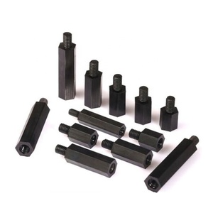 SDPSI500pcs M3黑色六角尼龙支座间隔柱，用于印刷电路板主板固定塑料间距螺钉长度 = 5毫米至50毫米 - Product Image 2