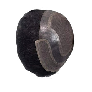 Toupet pour homme Taz Hair, 100% cheveux humains, densité 60%-150%, cheveux indiens Remy, résistant à l'eau, ondulations profondes douces - Product Image 1