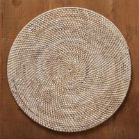 Set de table en rotin tressé naturel, résistant à la chaleur, à prix abordable, pour hôtel, mariage et décoration intérieure
