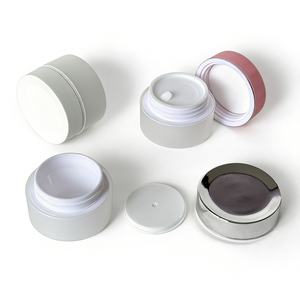 <span class=keywords><strong>Pot</strong></span> cosmétique en plastique PP 15g, finition mate, anneau argenté, anti-fuite, pour crème <span class=keywords><strong>visage</strong></span> et yeux, emballage personnalisé pour soins de la peau - Product Image 2