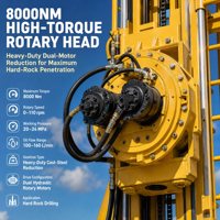 Foreuse hydraulique sur chenilles de 330 m pour puits d'eau – Machine de forage de puits pour projets d'approvisionnement en eau
