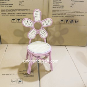 Chaises pour enfants en rotin faites à la main en gros pour la location d'événements, les mariages, les fêtes d'anniversaire, les baby showers et les décorations de fête - Product Image 3