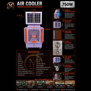 High Quality Energy Saving Commercial Industrial Air <b>Cooler</b> for Warehouse Mall Office Large Workshop Freestanding Fan Unit - Product Image 6