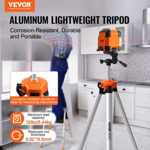 Treppiede Leggero per Livella Laser con Attacco Filettato 0.25 x 20, Regolazione Altezza 27.36-68.11 Pollici, Bolla di Livellamento Integrata - Serie S-Laser - Product Image 2