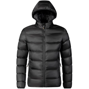 Customized Men's Fleece Puffer <b>Jacket</b> for Winter Sports <b>Canvas</b> Casual Winter Clothes Heated Puffer <b>Jacket</b> for Men - Product Image 3