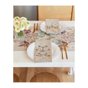 Toalla de té hecha a medida bordada sublimada reutilizable respetuosa con el medio ambiente duradera de color Beige de alta calidad superventas - Product Image 1