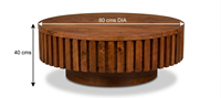 Table Basse en Bois Conçue sur Mesure avec Motifs Incrustés, une Pièce Maîtresse Luxueuse pour Foyers Sophistiqués