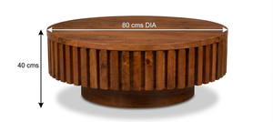 Custom-designed wooden coffee <b>table</b> with inlay patterns offering a luxurious statement piece for sophisticated homes - Product Image 2