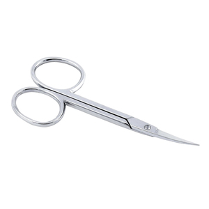Ciseaux à cuticules et à ongles incurvés en acier inoxydable de haute qualité, instrument de précision durable pour la manucure et les soins des ongles en salon - Product Image 1