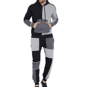 Ensembles de survêtements décontractés en molleton de coton pour hommes, grandes tailles, personnalisés, chauds et doux, avec broderie imprimée, pour l'hiver – Vente en gros - Product Image 1