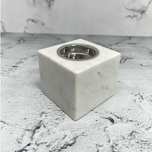 Quemador de Incienso Moderno en Forma de Cubo de Piedra Negra, Metal y Latón, Estilo Árabe, para Bakhoor, Mubkhar, Aromaterapia, Soporte para Carbón, Decoración para el Hogar, Set de Mubkhar - Product Image 5