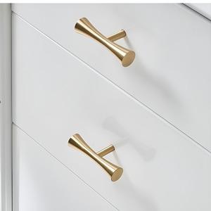 Tiradores y Perillas de Acero Inoxidable Dorado con Diseño en T, Tamaño y Diseño Personalizados, Precio Económico para Cajones de Armario y Muebles - Product Image 1