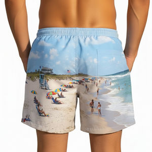 Pantalones Cortos Deportivos Transpirables de Secado Rápido para Hombre, Ligeros, Anti-UV, Impermeables, Personalizables, Estilo Urbano, para Surf, Natación, Casual - Product Image 6