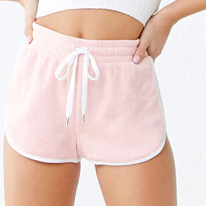 Shorts Deportivos Negros para Mujer, con Forro, Cintura Media, Cortos, para Gimnasio, con Rayas de Spandex, para Verano - Product Image 2