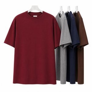 2026 Custom Plain Solid Colors 100% Cotton Loose Oversized Blank Vintage T-shirt Wholesale - Product Image 3