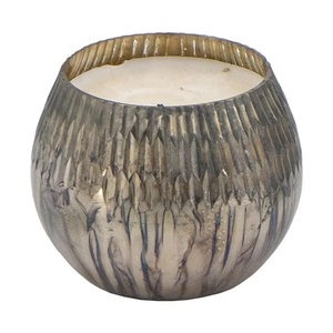 Velas Aromáticas de Lujo con Cera de Abeja y Lámina Dorada, Ecológicas, Venta al por Mayor de Fábrica, Personalizadas, en Frascos de Vidrio Multicolor, Aromaterapia para el Hogar - Product Image 5