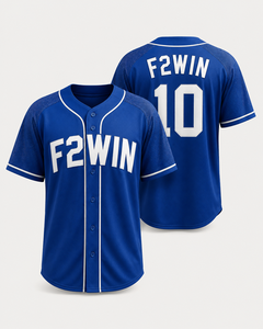F2WIN เสื้อเบสบอลชายลายทางแขนสั้นเอวยางยืดระบายอากาศแห้งเร็วโพลีเอสเตอร์ 100% ชุดกีฬาขนาดผู้ใหญ่ - Product Image 4