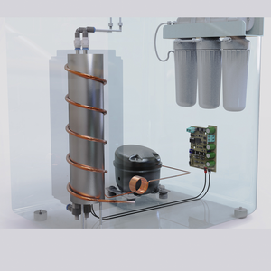 Réfrigérateur purificateur d'eau à refroidissement direct électrique en temps réel, sans réservoir de stockage, structure d'échange thermique spirale brevetée, pour extérieur - Product Image 3