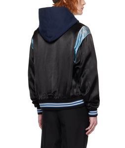 OEM personalizado de los hombres de satén chaqueta de bombardero Decoración bordado de nylon de vuelo personalizado de nylon chaqueta de bombardero para los hombres - Product Image 2