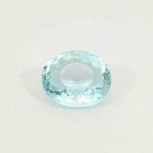 Aguamarina natural de corte ovalado, piedra preciosa suelta de origen brasileño, piedra azul genuina para la fabricación de joyería fina y colección. - Product Image 5