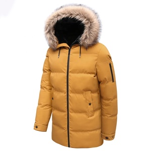 Men's Vintage Hooded <b>Winter</b> Puffer <b>Jacket</b> Warm Bubble Cotton <b>Jacket</b> Custom Logo Outdoor Coat - Product Image 3