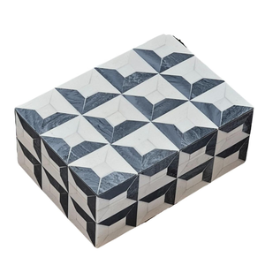 Best Quality Customized Modern Square Indian Luxury Handmade Bone Inlay Jewelry Boxes - Product Image 4