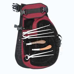 Kit de herramientas de herrador con delantal y bolsillos ajustables para cuchillo de pezuña, alicates afilados, clavillero, cuchillo de pezuña de doble cara, cuchillo de bucle y extractor - Product Image 6