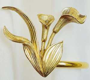 ตะขอเกี่ยวผ้าม่านทองเหลืองแบบโมเดิร์น งานหล่อแบบ Lost Wax ของตกแต่งบ้าน งานฝีมือ แบรนด์ ARTISIAN CRAFT ปรับขนาดได้ - Product Image 2