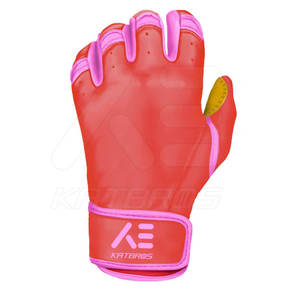 Gants de frappe KATBROS en cuir PU rouge, rembourrés, fermeture auto-agrippante, unisexe, pour entraînement adulte - Product Image 2