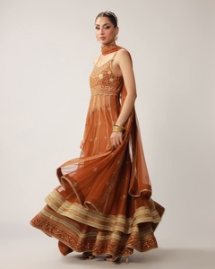 Salwar Kameez Largo de Primera Calidad WS International 645 para Mujer, Viscosa, Ropa de Fiesta para Todas las Temporadas - Product Image 3