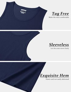 Débardeur Homme Tendance en Coton Sans Manches Décontracté Streetwear Musculation Léger Respirant Été Gym Marque Privée W - Product Image 5