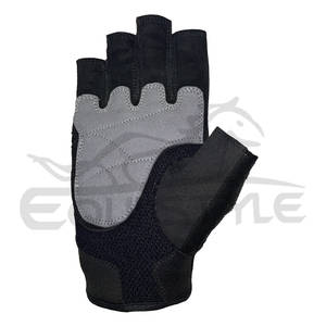 Guantes de Gimnasio para Entrenamiento, Transpirables, con Agarre, para Levantamiento de Pesas, con Logotipo en Relieve, Medios Dedos - Product Image 4