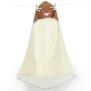 <b>White</b> Hooded Bath <b>Towel</b> For Newborn Kids With Bear Ears Soft Cotton Wearable Wrap Skin-Friendly Kids Hooded <b>Towel</b> - Product Image 2