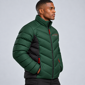 Veste matelassée coupe-vent pour homme avec tissu durable de haute qualité, isolation thermique, finition hydrofuge, design léger et confortable - Product Image 2
