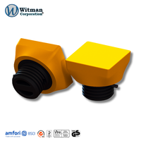 Marteau de chantier Getta Tools SH30-42-52 avec tête carrée de 43 mm, diamètre de face 62 g, haute résistance à l'usure, avec capuchon jaune en nylon rigide remplaçable, modèle Shore D 49-65