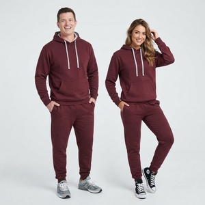 Sweat-shirts à capuche 100 % coton de haute qualité, colorés, personnalisables avec logo, épais, lourds, surdimensionnés, vierges, à enfiler - Product Image 2